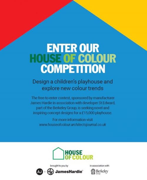 House of Colour competition launched by Architects Journal & James Hardie