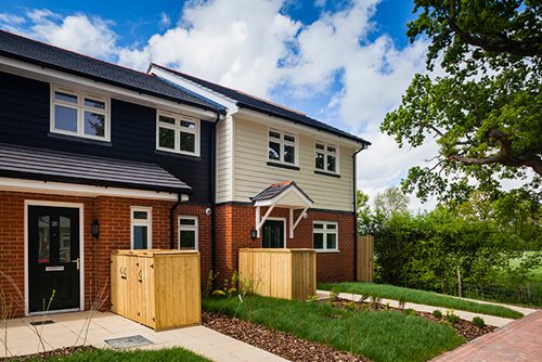 Hardie® Plank: Terraced Houses Grigg Lane finishes with a half wrap